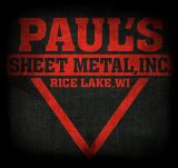 paul's sheet metal rice lake